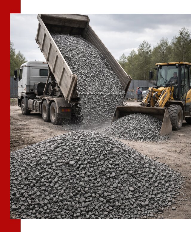 Доставка и продажа щебня гранитного в Казани