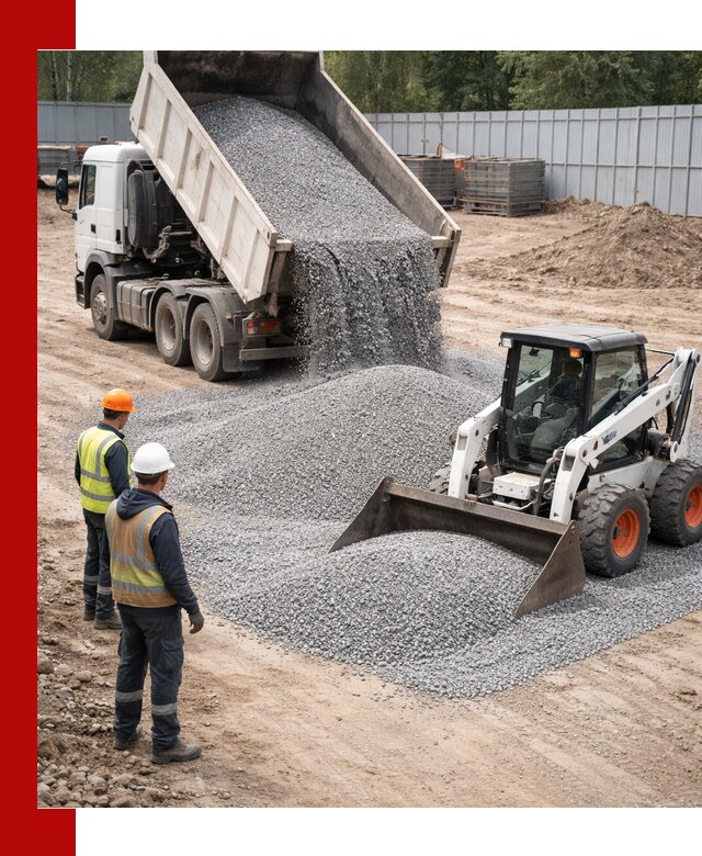 Доставка и продажа гранитного щебня фракции 0-5 в Казани