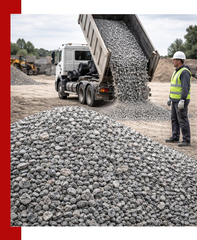 Доставка и продажа гранитного щебня фракции 5-20 в Казани