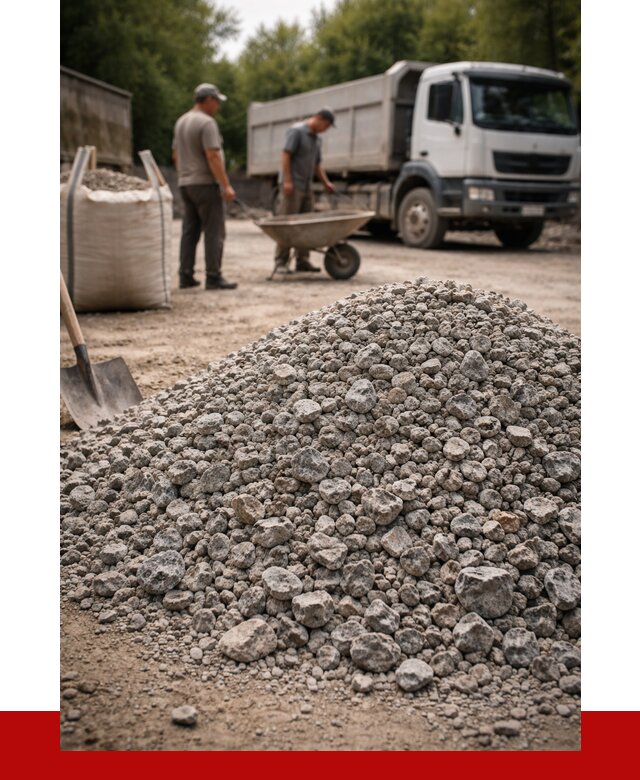 Гранитный щебень фракция 20-40 в Казани от 3397 руб. ПРОНЕРУДКзн