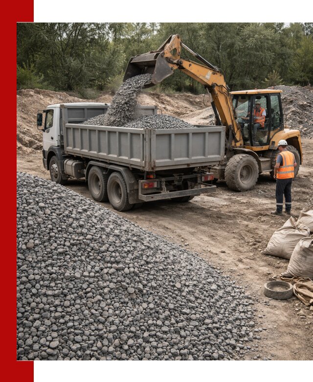 Доставка гравийного щебня в Казани оптом и в розницу