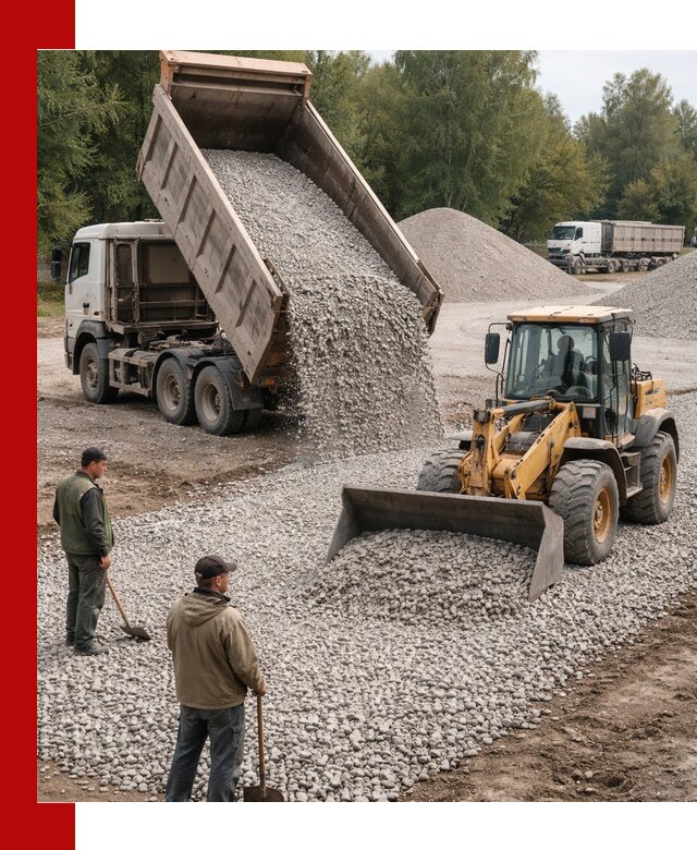 Купить гравийный щебень фракция 20-40 в Казани с доставкой