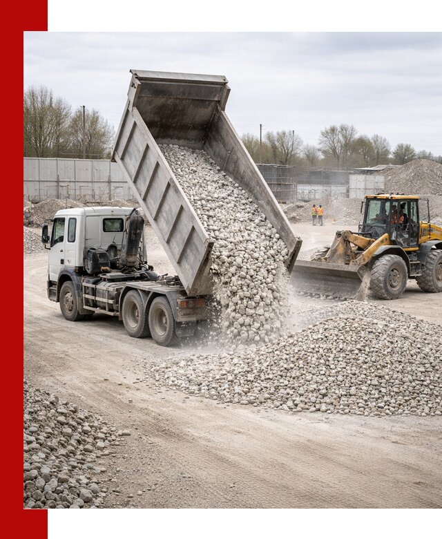 Доставка и продажа известнякового щебня в Казани
