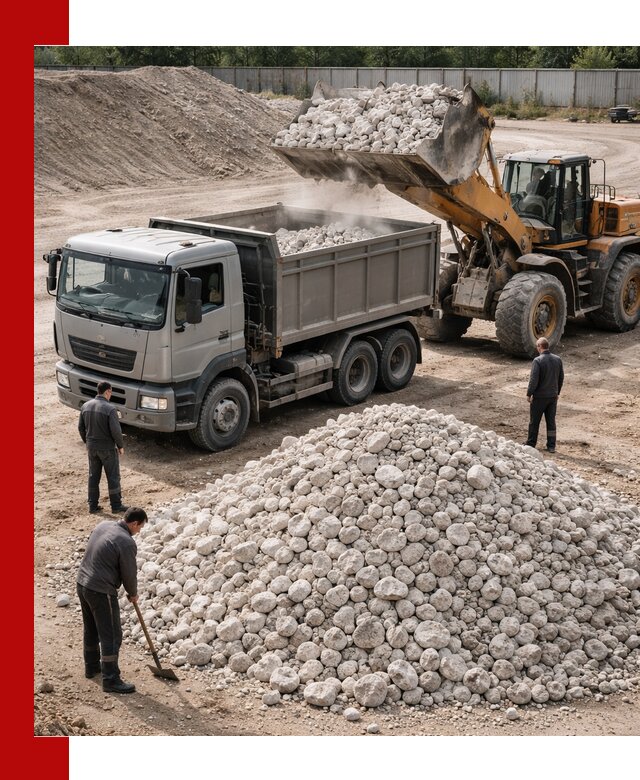 Известняковый щебень фракция 70–150 с доставкой в Казани