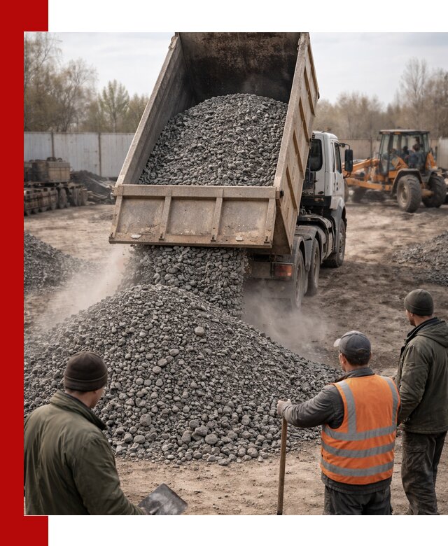Доставка шлакового щебня в удобные сроки по выгодной цене в Казани