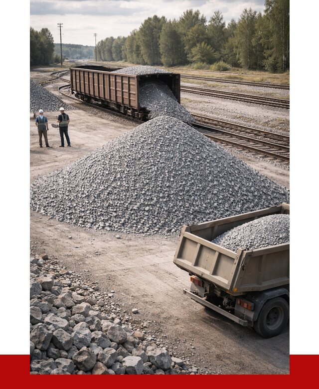 Железнодорожный щебень 20-60 в Казани от 1805 р. | ПРОНЕРУДКзн