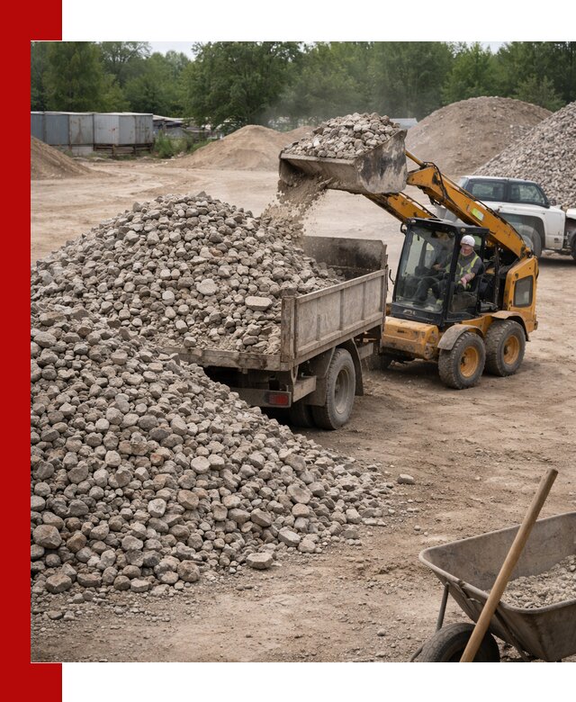 Доставка вторичного щебня в Казани для строительных работ