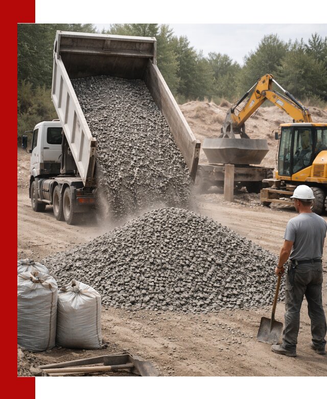 Доставка и продажа бетонного щебня в Казани