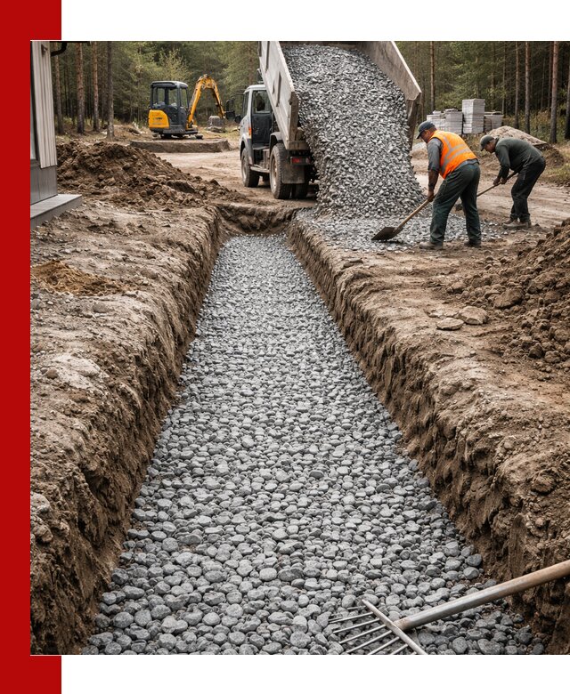 Щебень для дренажа с доставкой в Казани высокого качества