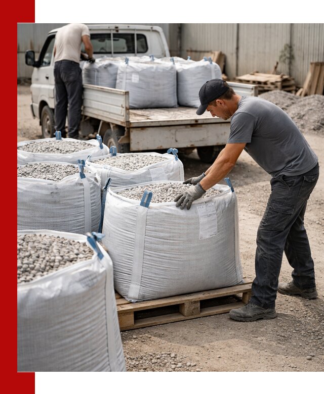 Доставка щебня в мешках по выгодным ценам в Казани