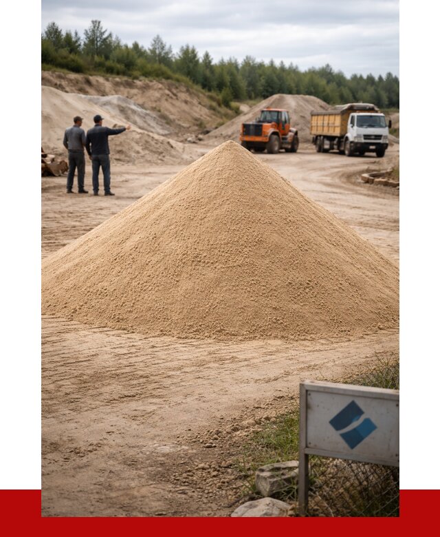 Карьерный песок навалом в Казани от 1911 р. | ПРОНЕРУДКзн