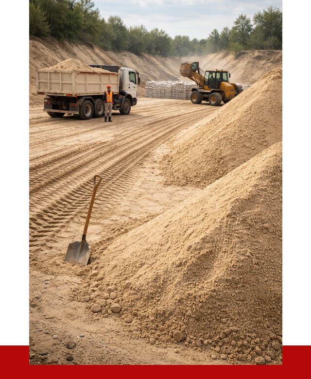 Карьерный песок мелкозернистый в Казани от 9555 р. | ПРОНЕРУДКзн