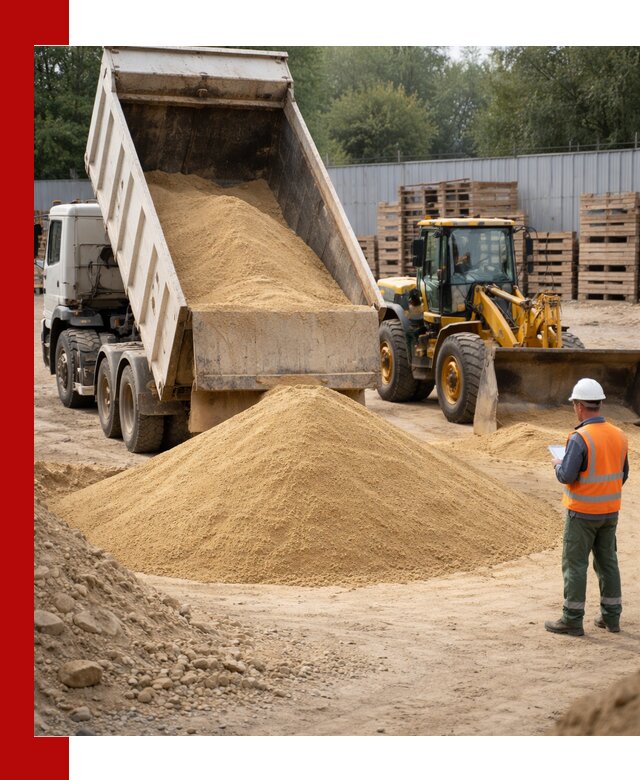 Доставка карьерного мелкозернистого песка в Казани