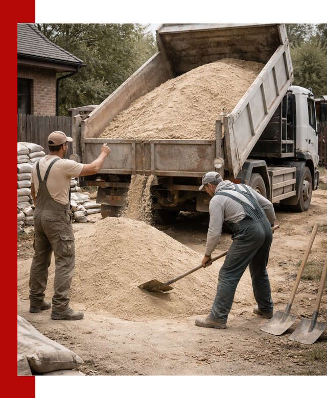 Песок для штукатурки с доставкой в Казани качественный и чистый