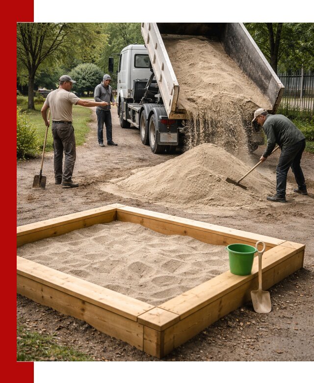 Песок для песочницы с доставкой в Казани недорого и чистый