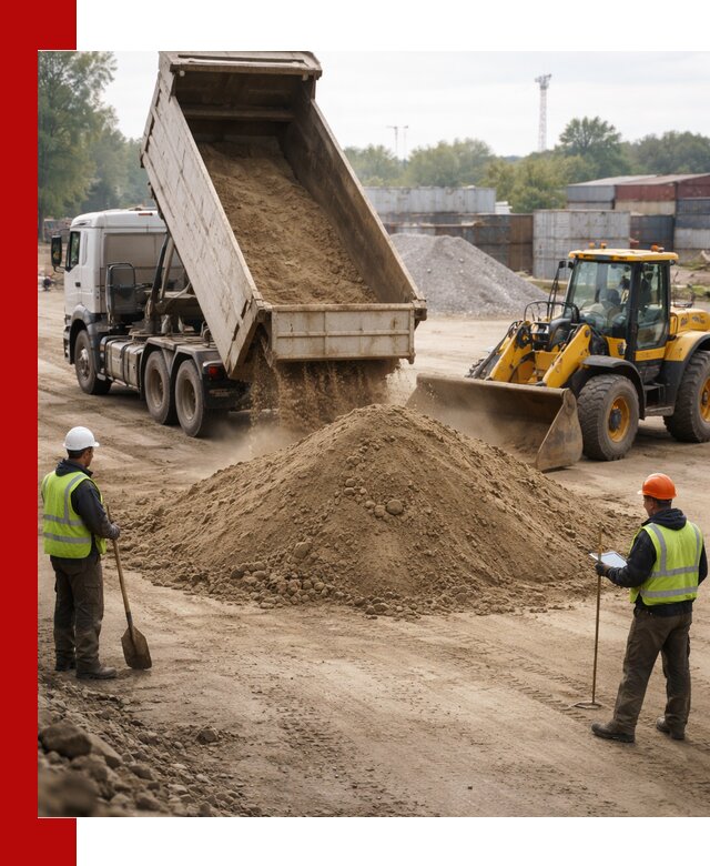 Доставка и продажа пескогрунта оптом и в розницу в Казани