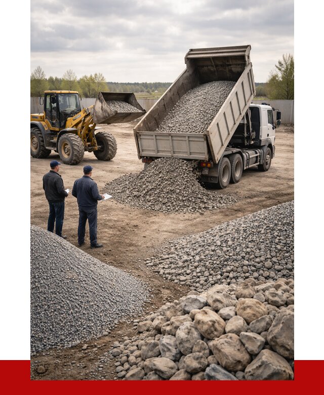 Гравий и камень с доставкой в Казани от 4459 р. - ПРОНЕРУДКзн