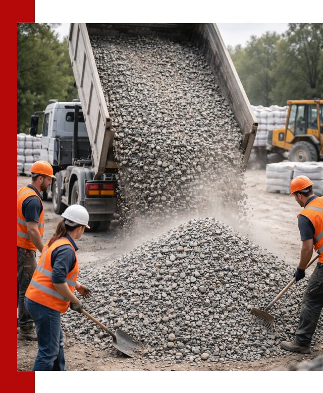 Доставка гравия и камня в Казани оптом и в розницу