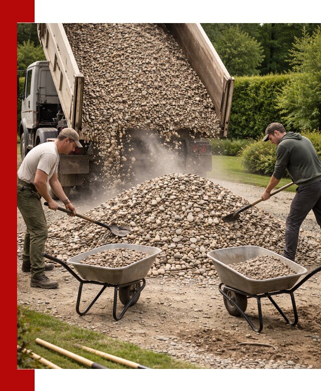 Доставка и продажа декоративной гальки в Казани