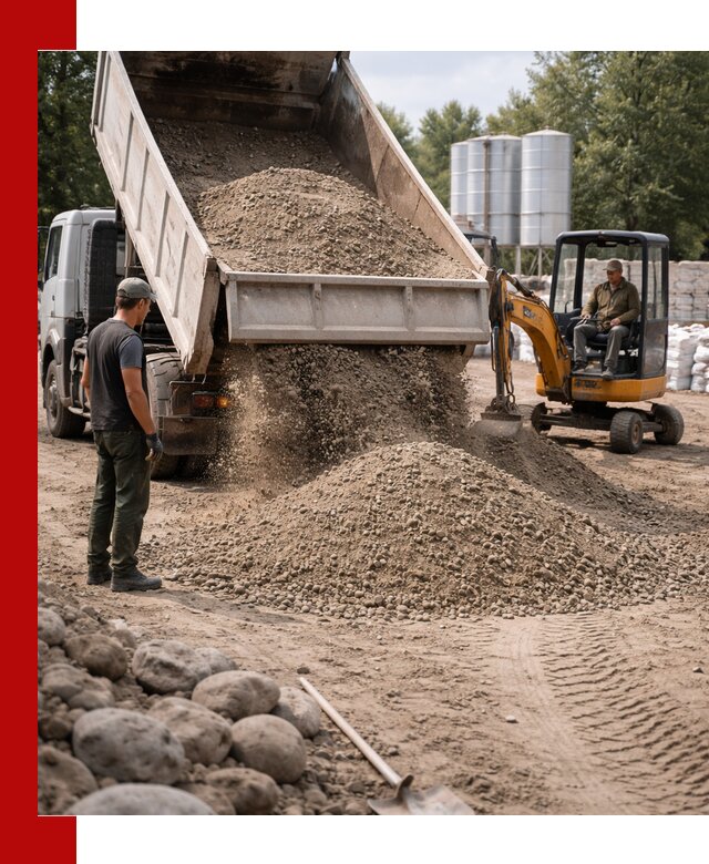Доставка ПГС С3 в Казани самосвалами и миксерами