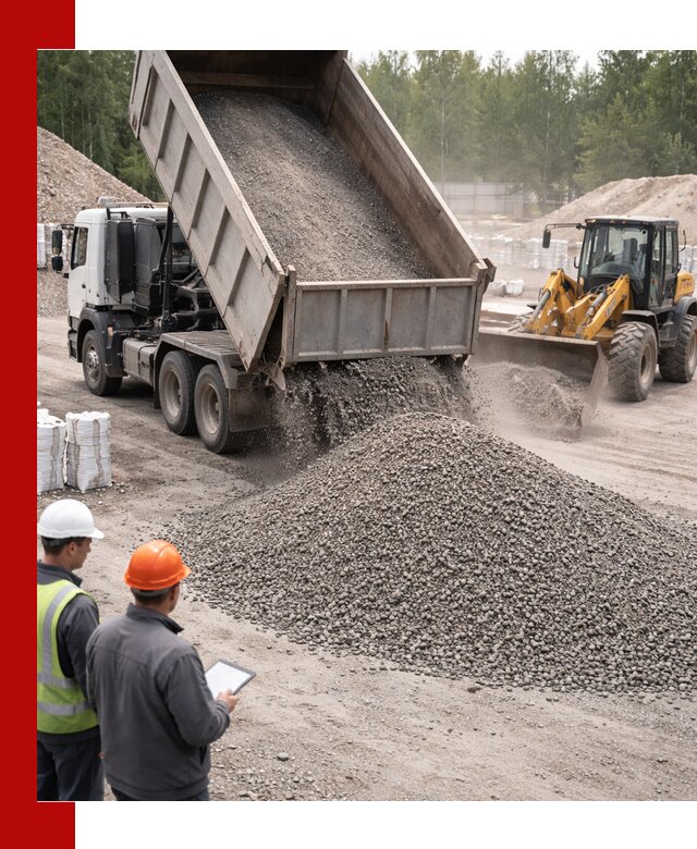 Доставка и продажа гранитного отсева 0-10 в Казани