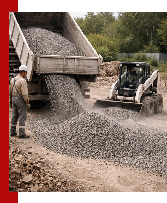 Доставка гравийного отсева 0-5 в Казани оптом и в розницу