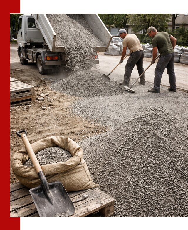 Отсев для тротуарной плитки в Казани — доставка и укладка