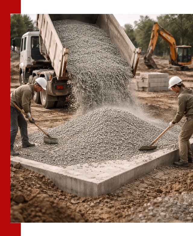 Доставка и продажа отсева для бетона в Казани