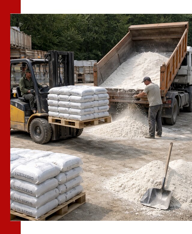 Доставка строительной извести оптом и в розницу в Казани