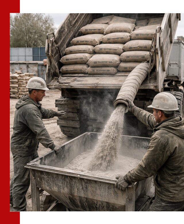 Доставка цемента М400 в Казани оптом и в розницу