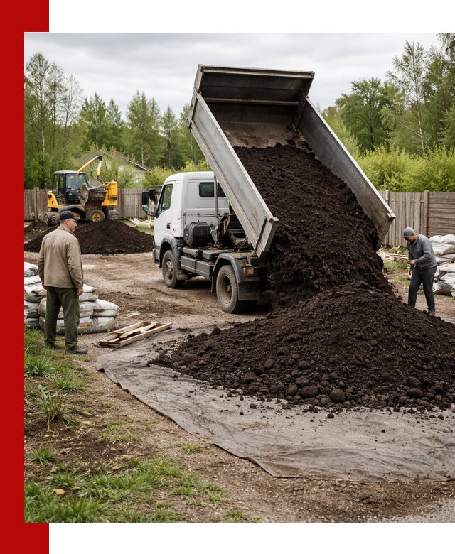 Доставка качественного почвогрунта в Казани оптом и в розницу