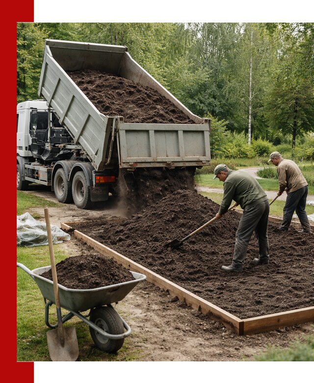 Доставка грунта для озеленения и благоустройства в Казани