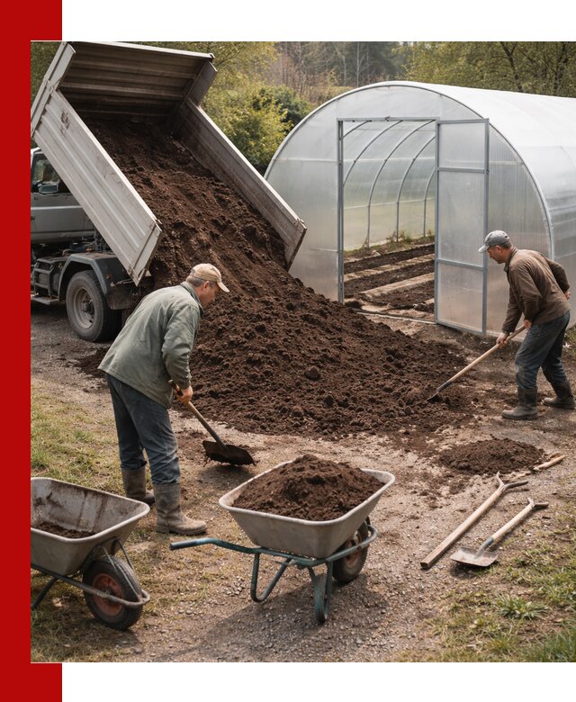 Грунт для теплицы с доставкой в Казани — плодородный субстрат под растения