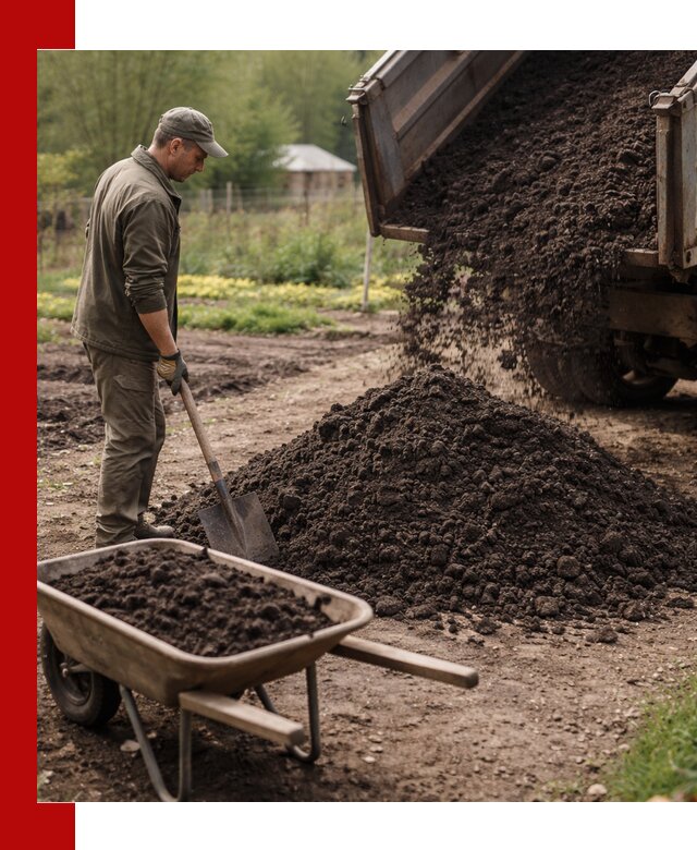 Доставка качественной земли для огорода в Казани