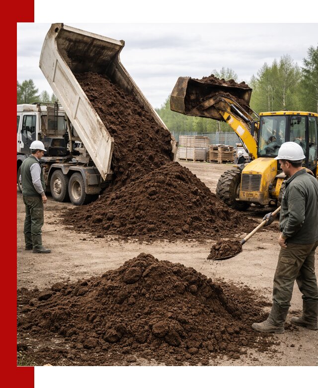 Доставка торфа оптом и в мешках в Казани