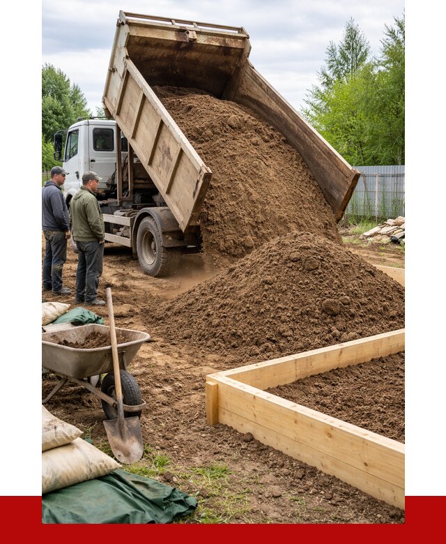 Торфо песчаная смесь в Казани с доставкой от 1964 р. | ПРОНЕРУДКзн