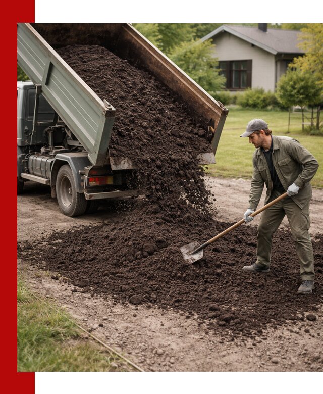 Чернозем для газона с доставкой в Казани быстро и качественно