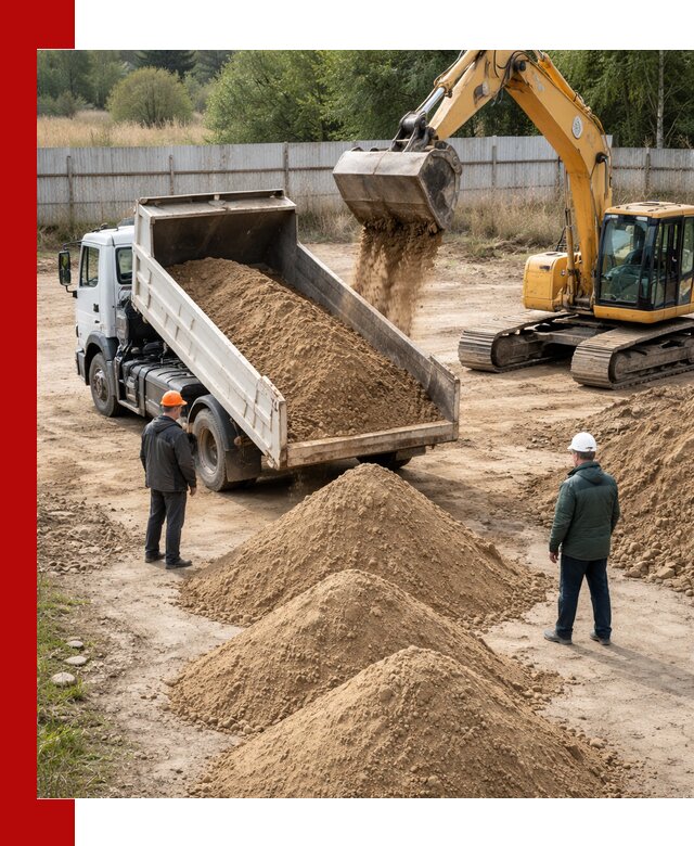 Доставка супеси вагонными и автопартиями в Казани