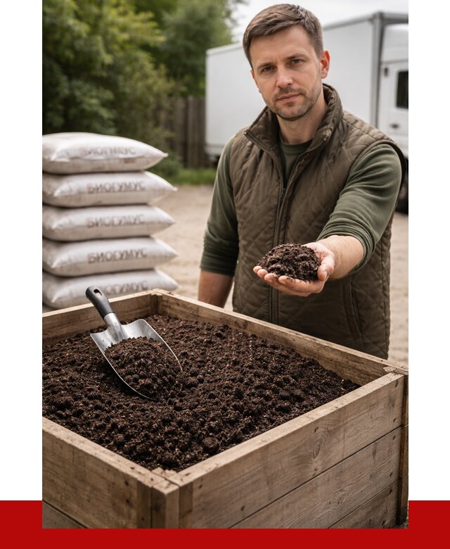 Купить биогумус в Казани с доставкой от 9024 р. за куб | ПРОНЕРУДКзн