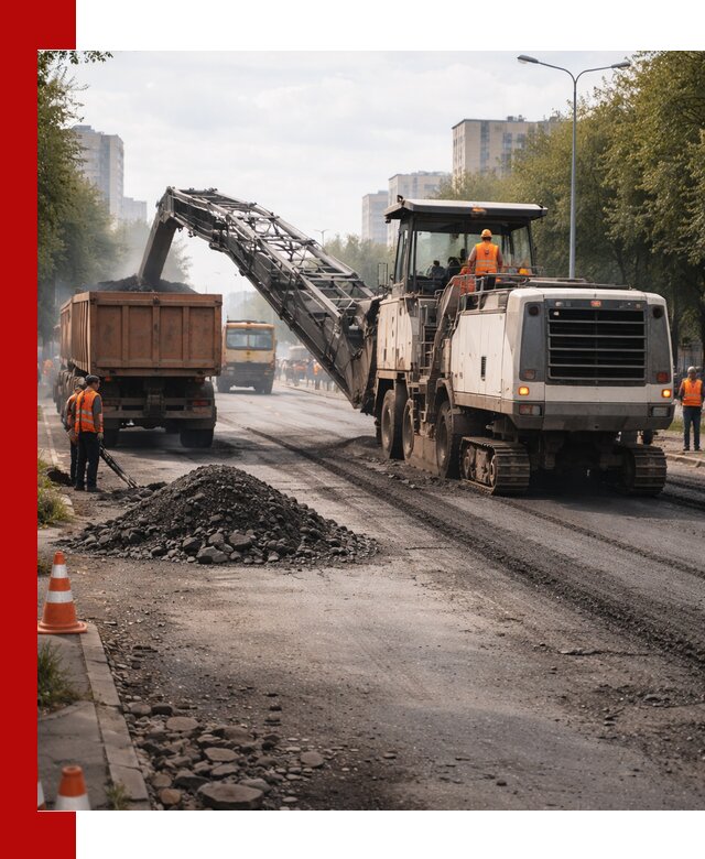 Фрезерованный асфальт в Казани — удаление и вывоз старого покрытия