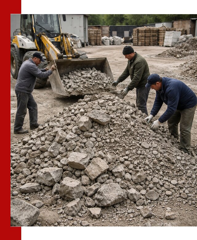 Демонтаж и вывоз бой бетона в Казани