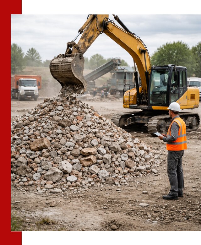 Доставка и вывоз строительного боя в Казани
