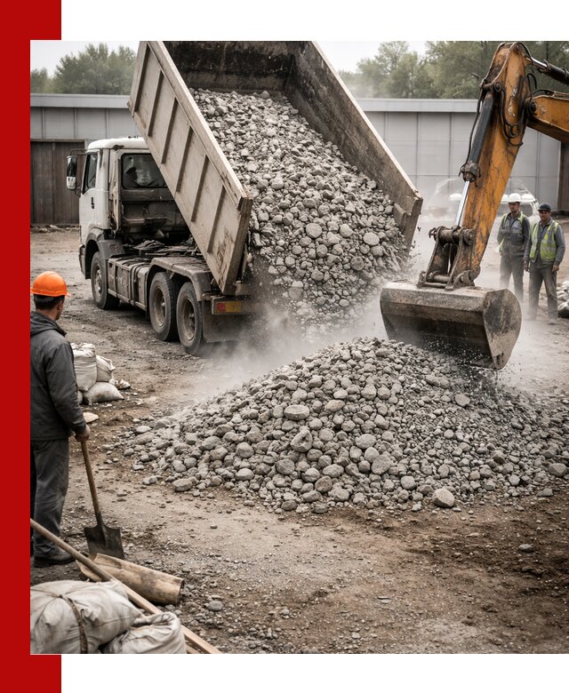 Доставка дробленого бетона в Казани оптом и в розницу