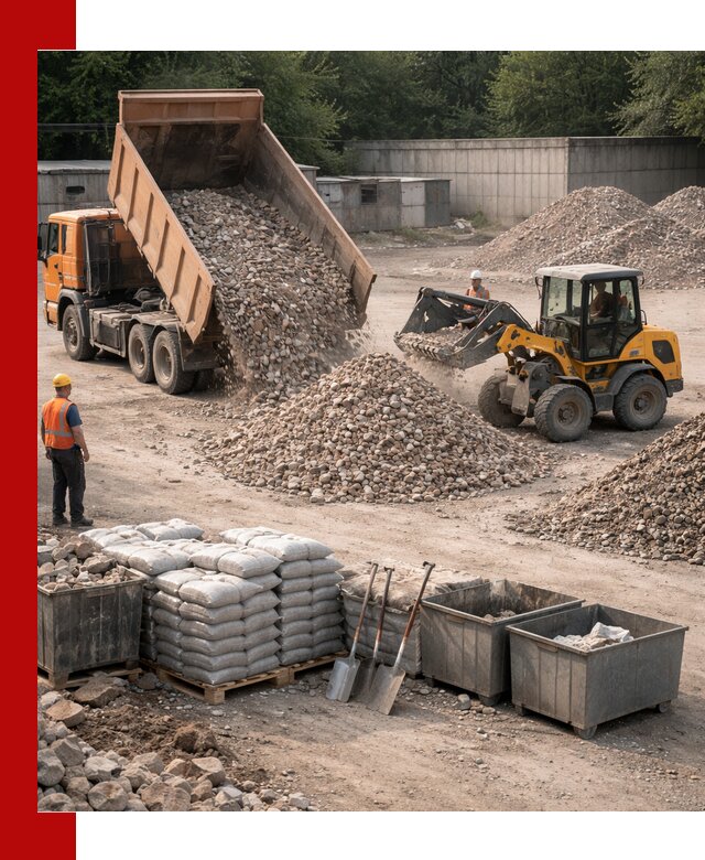 Вторичные материалы для отсыпки в Казани — поставка и доставка