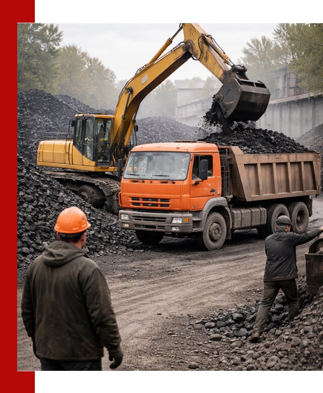 Доставка угля автотранспортом в Казани быстро и выгодно