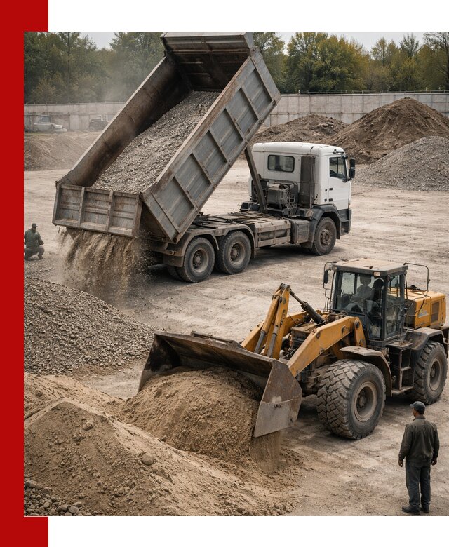 Перевозка сыпучих грузов самосвалами и бортовыми в Казани