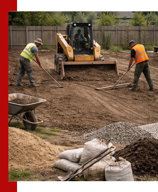 Выравнивание участка под строительство и благоустройство в Казани